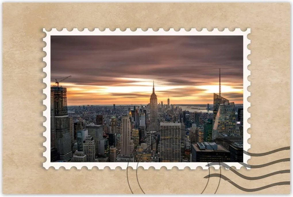 Poszterek 120x80 New York felülnézet