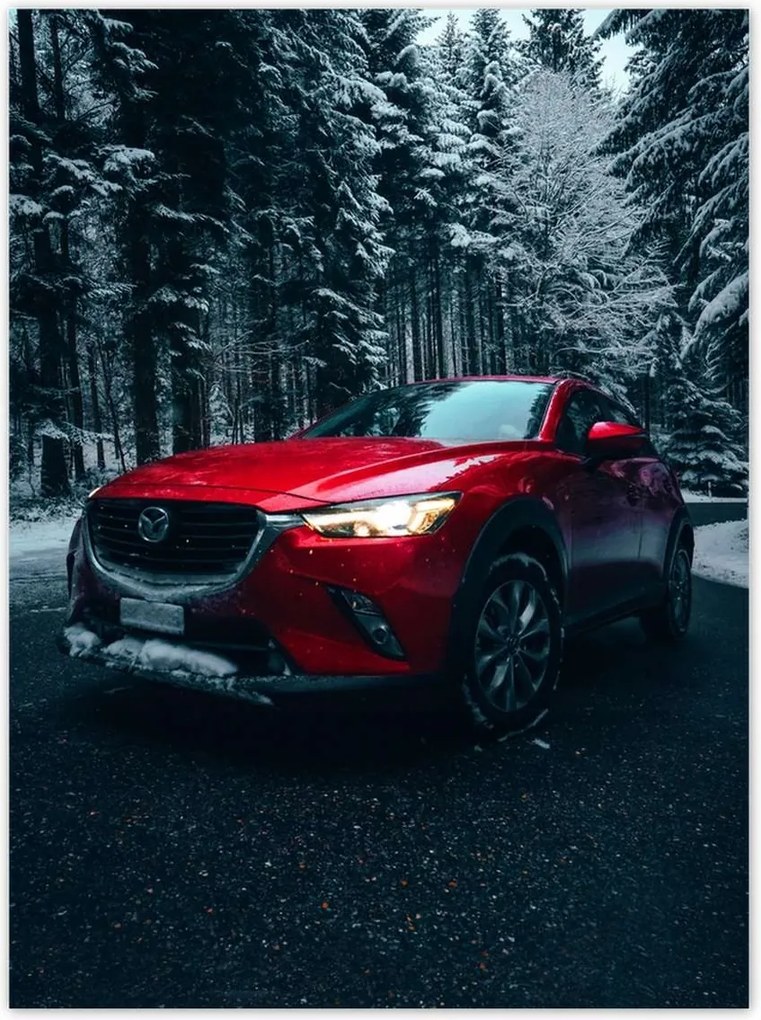 Poszterek 100x135 Piros Mazda Autó