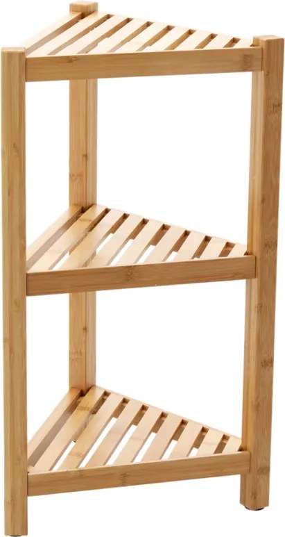 Bambusz sarokpolc 3 szintes 34 x 34 x 60 cm