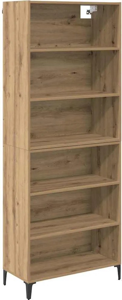vidaXL Magasfiú Artisan tölgy 69,5 x 34 x 180 cm Faanyag
