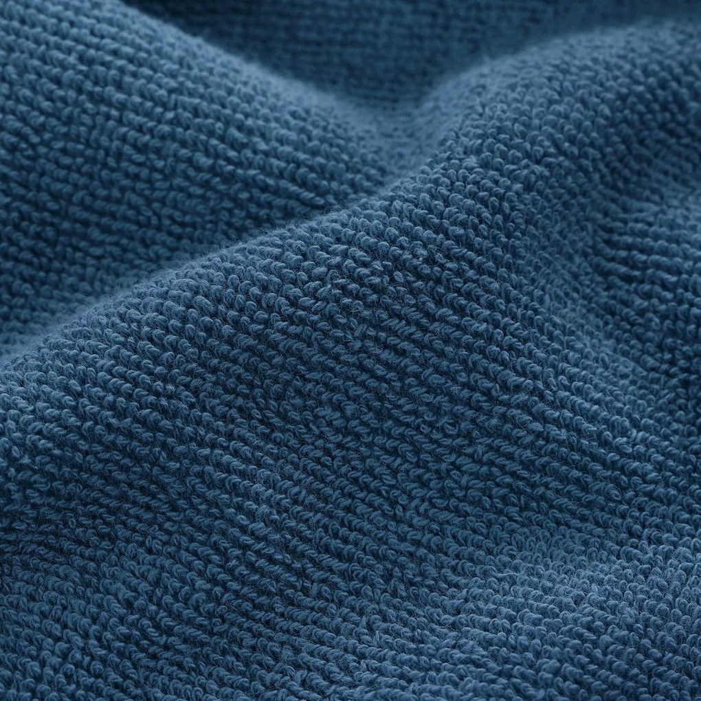 Goldea bordűr nélküli frottír törölköző és fürdőlepedő soft – petróleum színű 70 x 140 cm