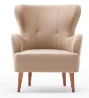 NEKO krémszínű füles fotel