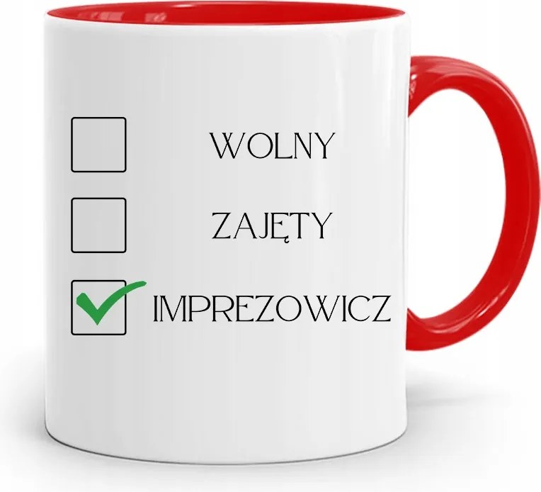 Bulizóknak Party Bögre Piros, fényképes nyomattal