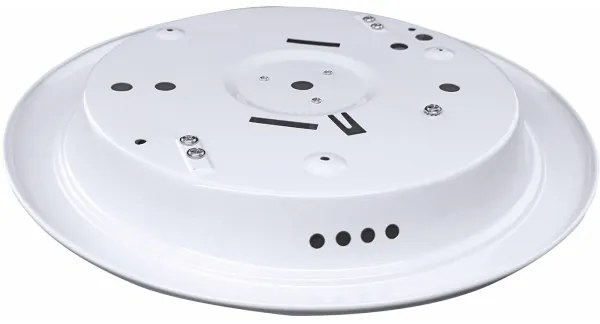 MANA mennyezeti lámpa mozgásérzékelővel 2xE27/40W/230V, Ø 30 cm, fehér