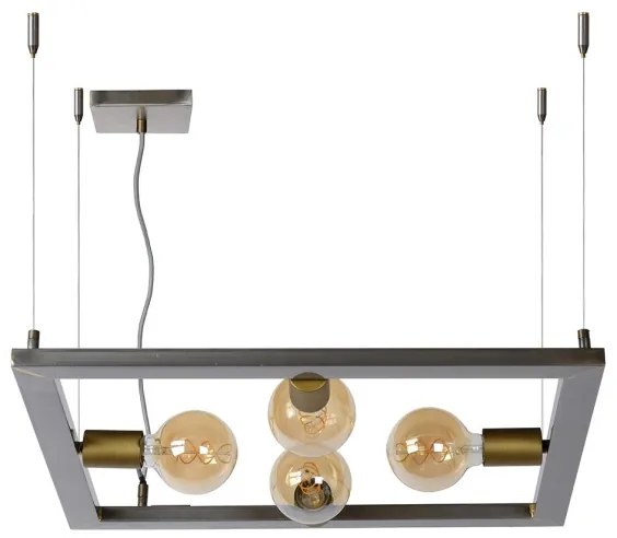 Lucide 73403/04/18 - Csillár zsinóron THOR 4xE27/60W/230V