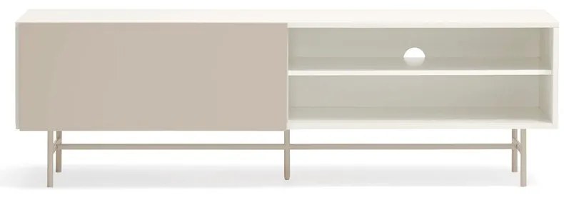 Bézs-krémszínű TV-állvány 180x56 cm Nube – Teulat