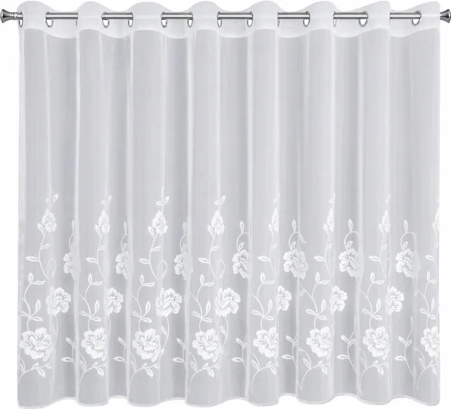 Függöny 350x150 Natali fehér, áttetsző