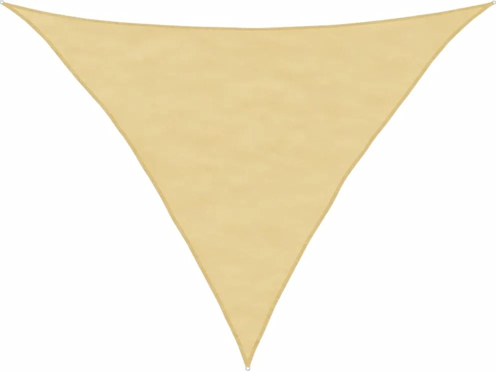 vidaXL homokszínű 100% oxford szövet napvitorla 3,5 x 3,5 x 4,9 m