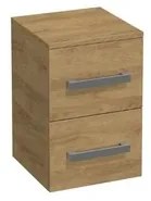 Alacsony fürdőszobai szekrény SAT Cube Way 32,5x49,3x33 cm Hickory tölgy CUBE3CHN32DH