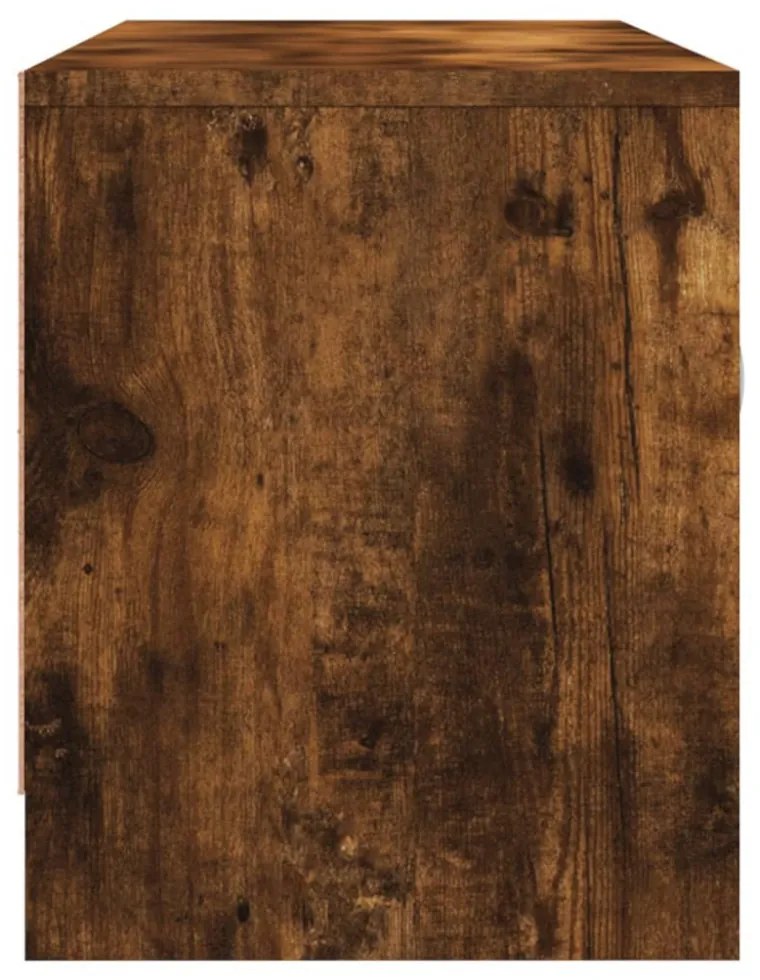 füstös tölgy színű szerelt fa TV-szekrény 102x30x37,5 cm