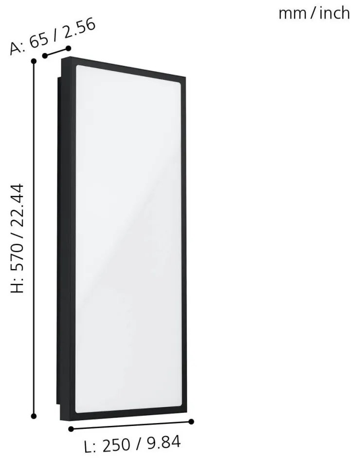 Eglo Casazza 99534 kültéri falilámpa, 18,5W LED, 3000K, 2650 lm, IP44