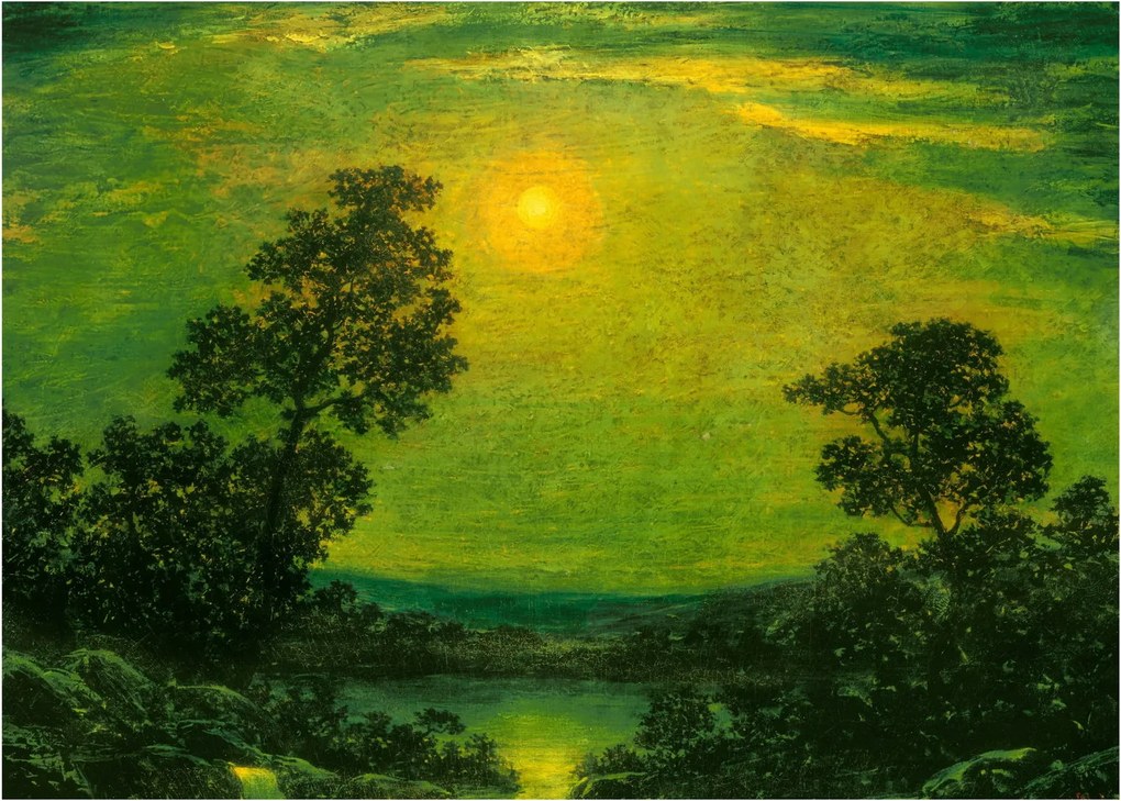 Kép - Imitator of Ralph Albert Blakelock, Moonlight, reprodukciók (70x50 cm)