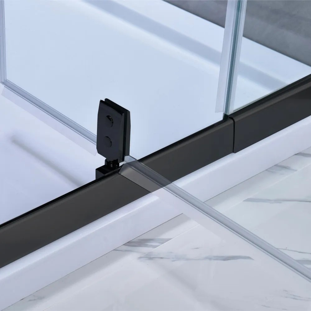 Flexi-S állítható zuhanyajtó 96-111x185 cm fekete