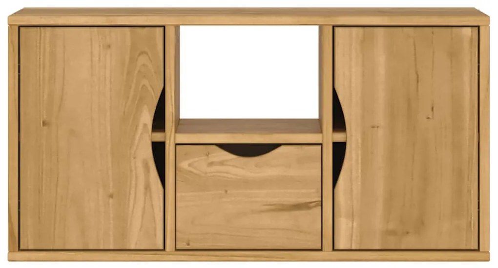 ODDA tömörfa fenyőfa TV szekrény fiókkal 79x24x40 cm