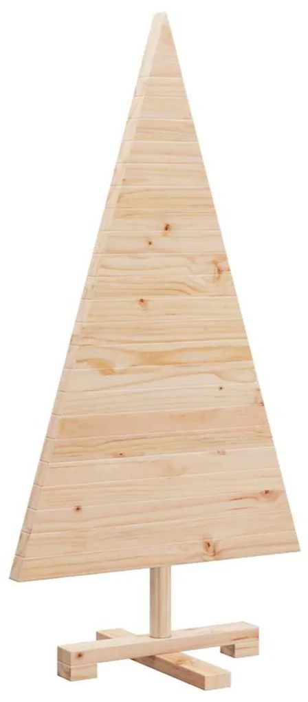 Karácsonyfák állvánnyal Természetes 90 cm Tömör fenyőfa