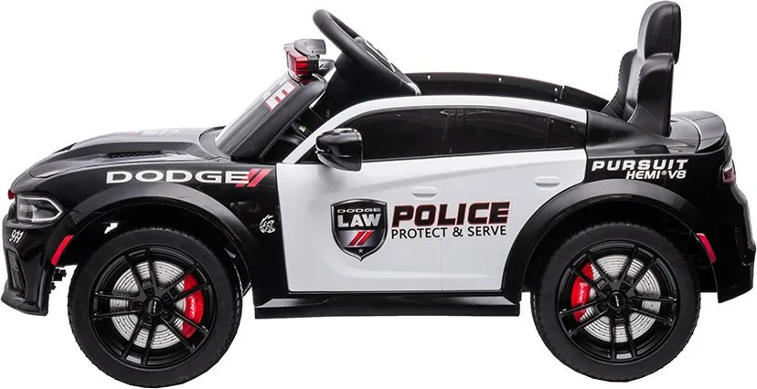 Elektromos Dodge rendőrautó fekete