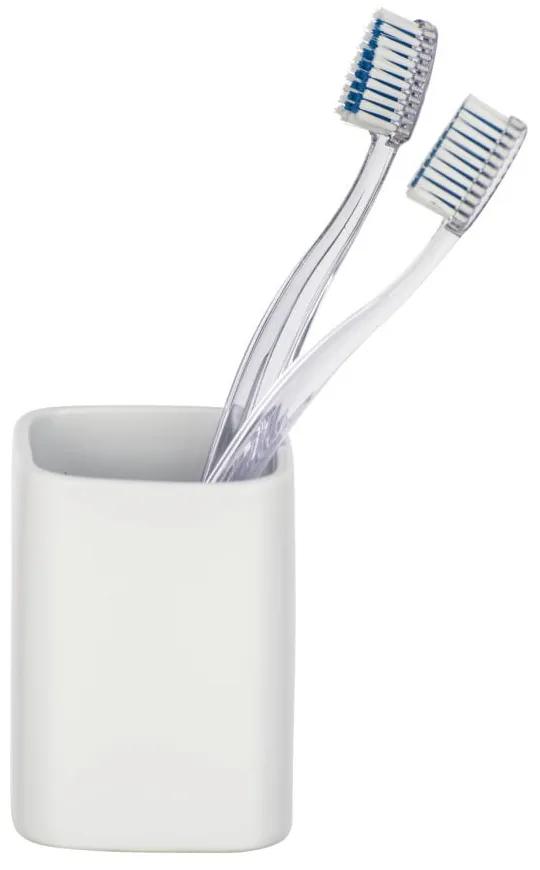 Hexa matt fehér kerámia fogkefetartó pohár - Wenko