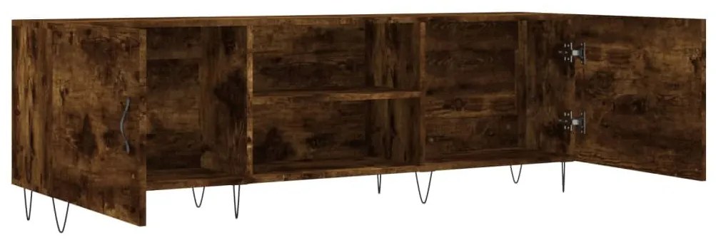 füstös tölgy színű szerelt fa TV-szekrény 150 x 30 x 44,5 cm