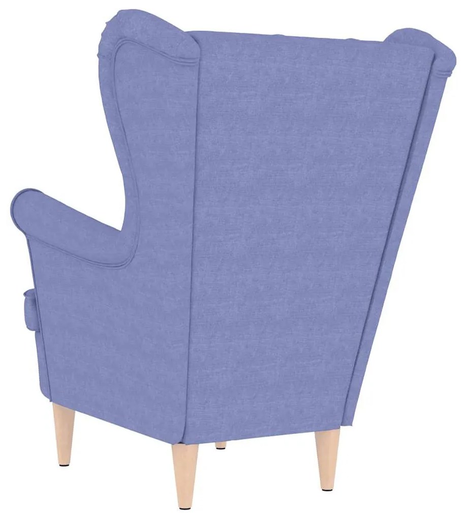 vidaXL farmerkék szövetfotel 74 x 84 x 100 cm
