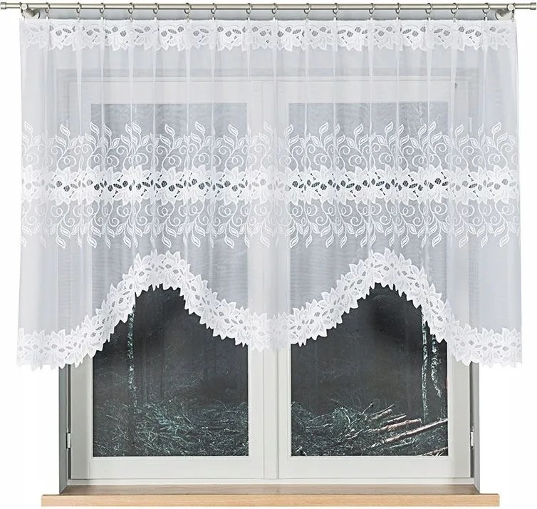 Jacquard készfüggöny bevágással az alján 250x120 cm Bastia