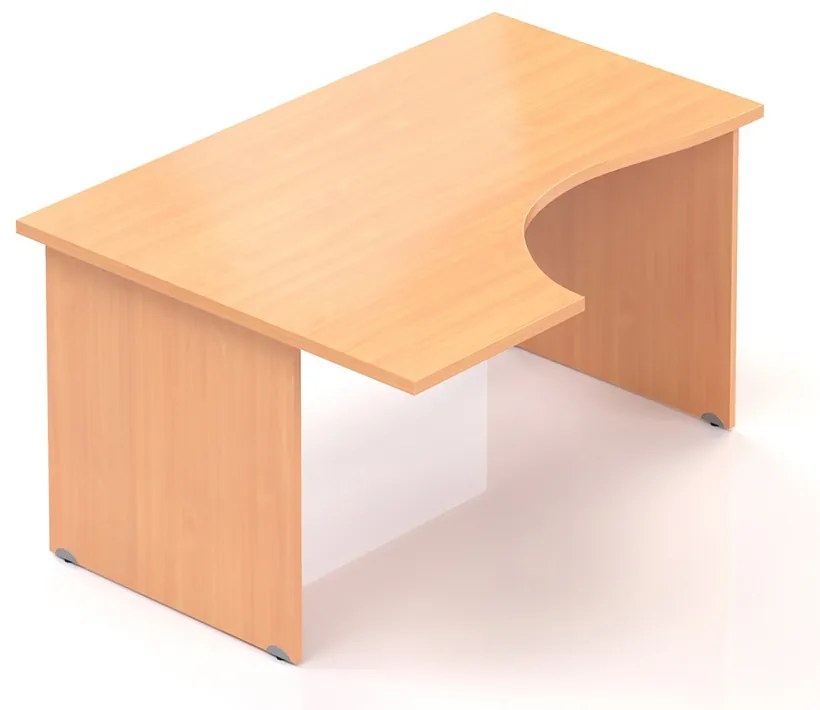 Visio ergonomikus asztal 140 x 100 cm, bal, bükkfa