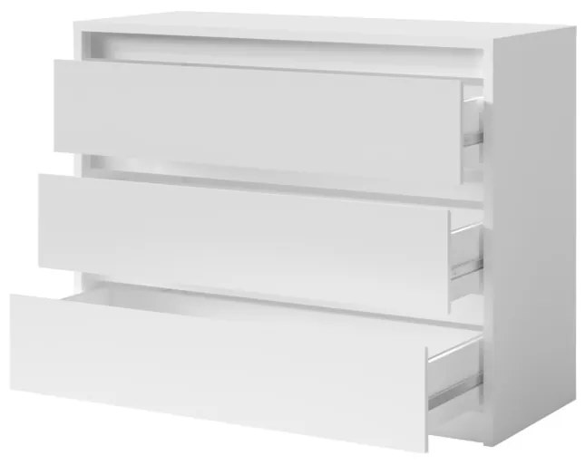 TANIA komód, 110x87x46, fehér