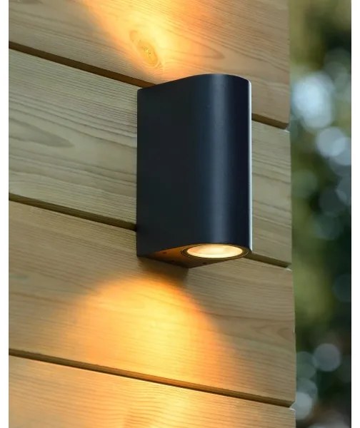 Lucide 27863/02/30 - Kültéri fali lámpa BOOGY 2xGU10/5W/230V IP44