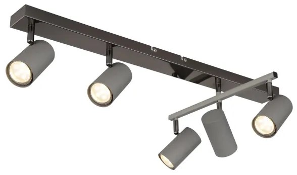 Globo 57911-5S - spotlámpa ROBBY 5xGU10/35W/230V szürke