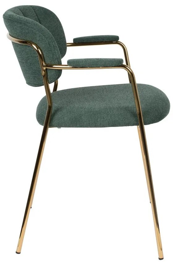 Sötétzöld étkezőszék szett 2 db-os Jolien – White Label