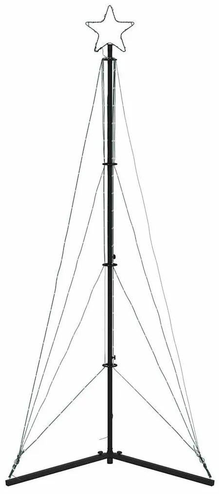 színes LED karácsonyfa 363 LED 182 cm