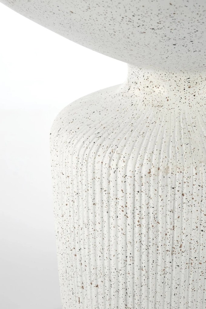 Sintro dohányzóasztal 54 cm - fehér terrazzo