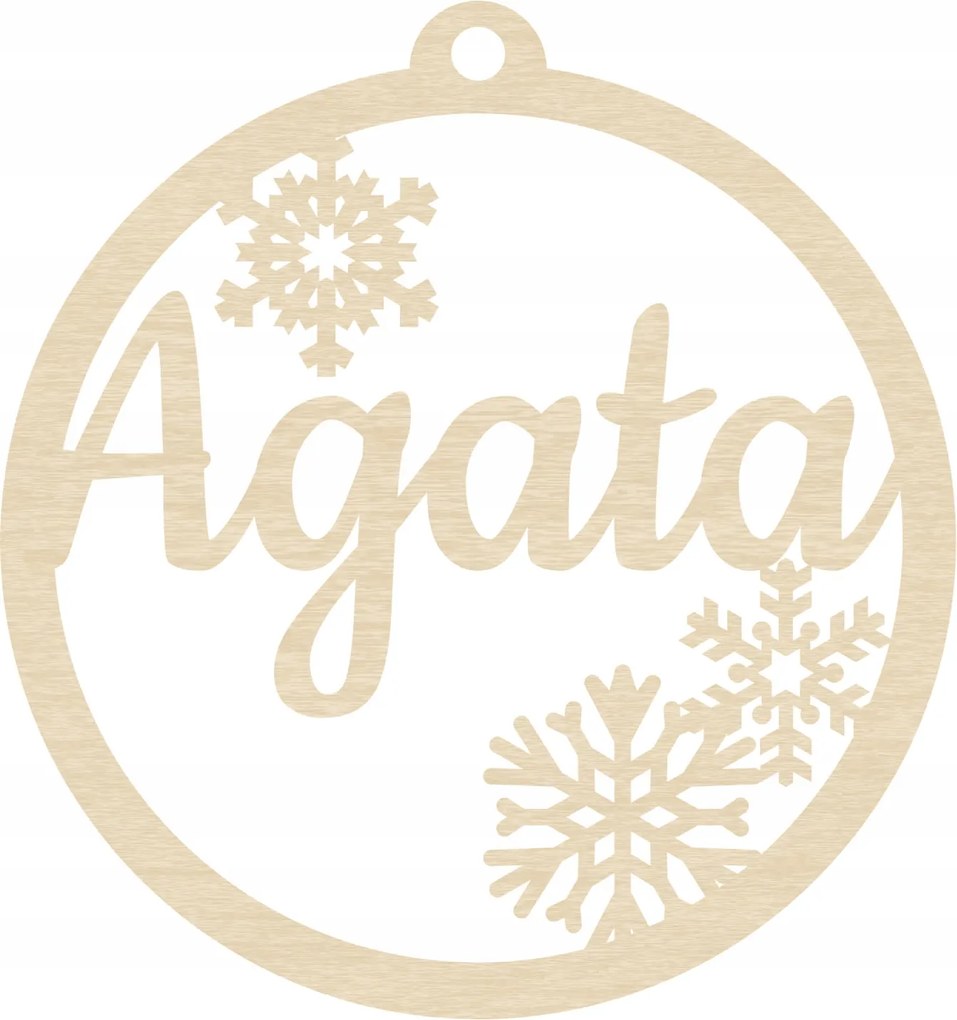 Névre Szóló Karácsonyfadísz Nagy Fa 12cm