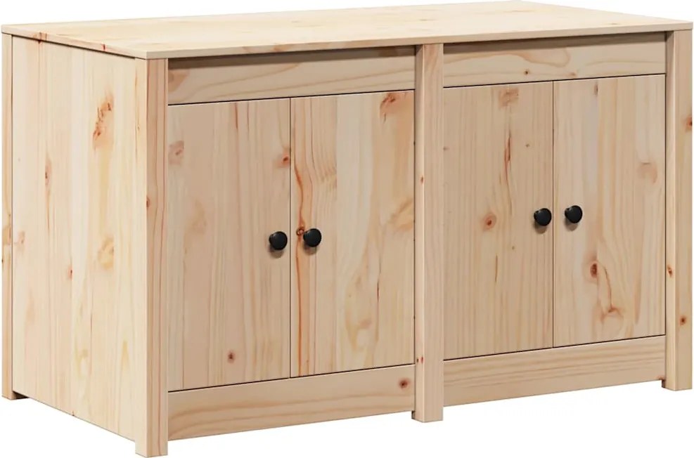 vidaXL Konyhaszekrény Barna Tölgy 106 x 55 x 64 cm Tömör fenyőfa