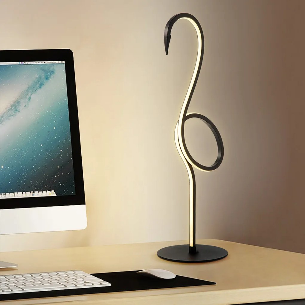 Elstead Lighting Flamingo FLAMINGO-TL-BLK Asztali lámpa 1x6 W /LED 3000 K 420 lm