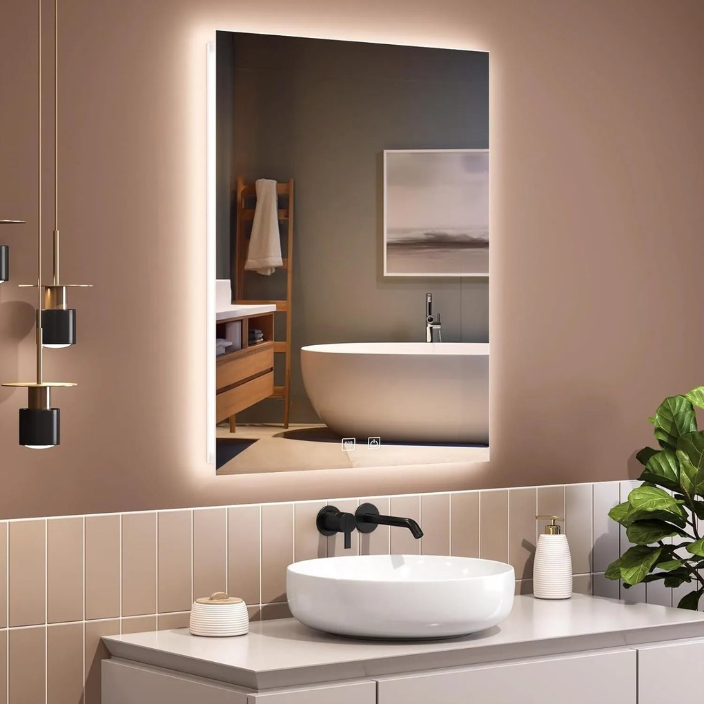 Tükör LED SQR 50x100cm