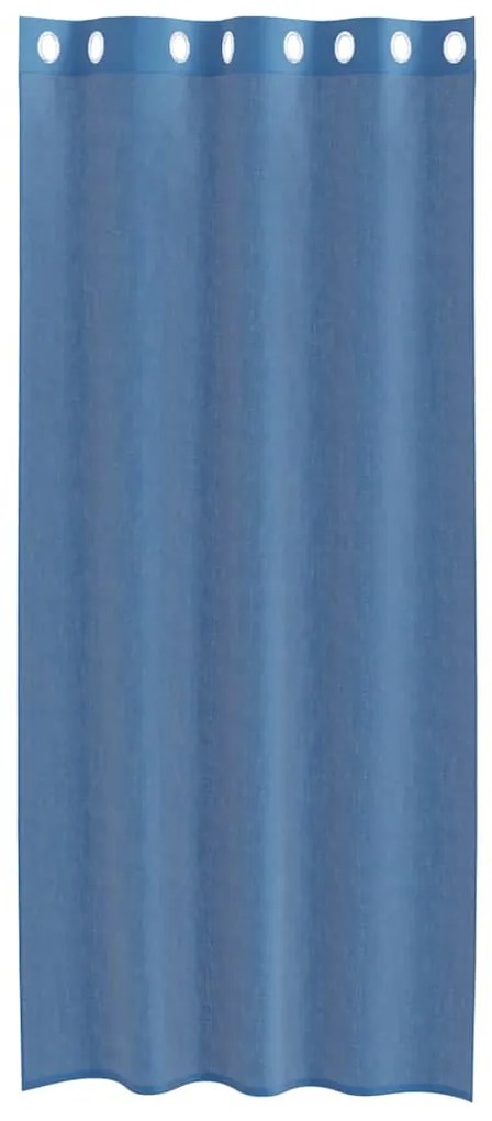 2 db királykék voile függönyök grommets