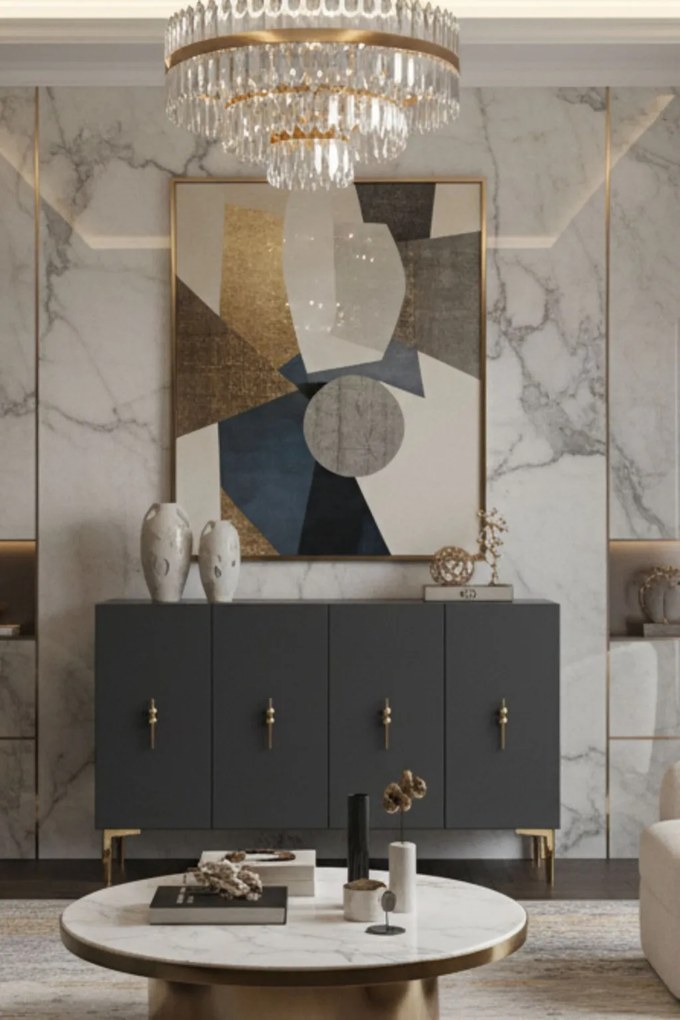 Salkım 120 - Anthracite, Gold
