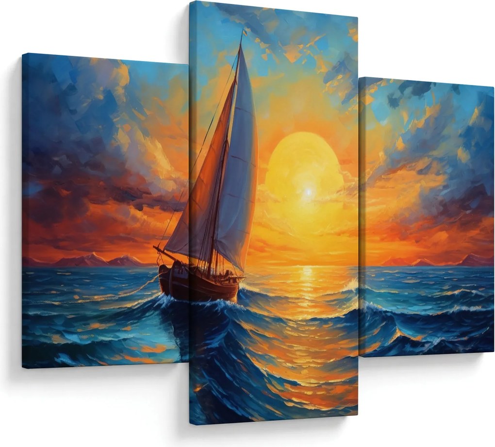 Kép - Vitorlások (90x60 cm)