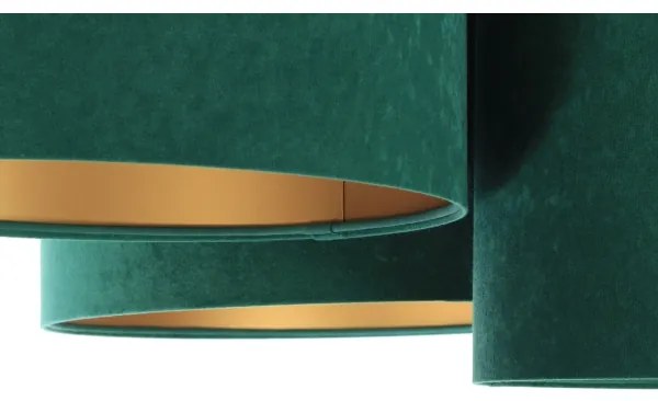 Mennyezeti lámpa SPACE 3xE27/60W/230V zöld/arany