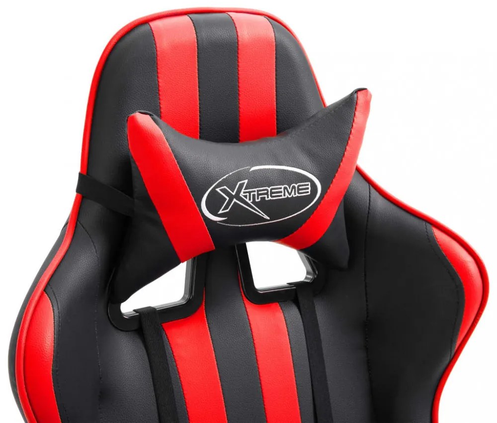piros műbőr gamer szék