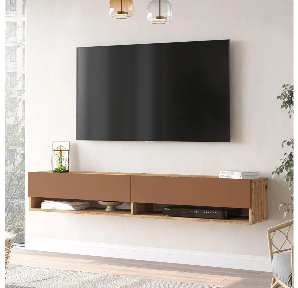 TV asztal/Szekrény France 9 (atlanti fenyő + tégla) . 1102150