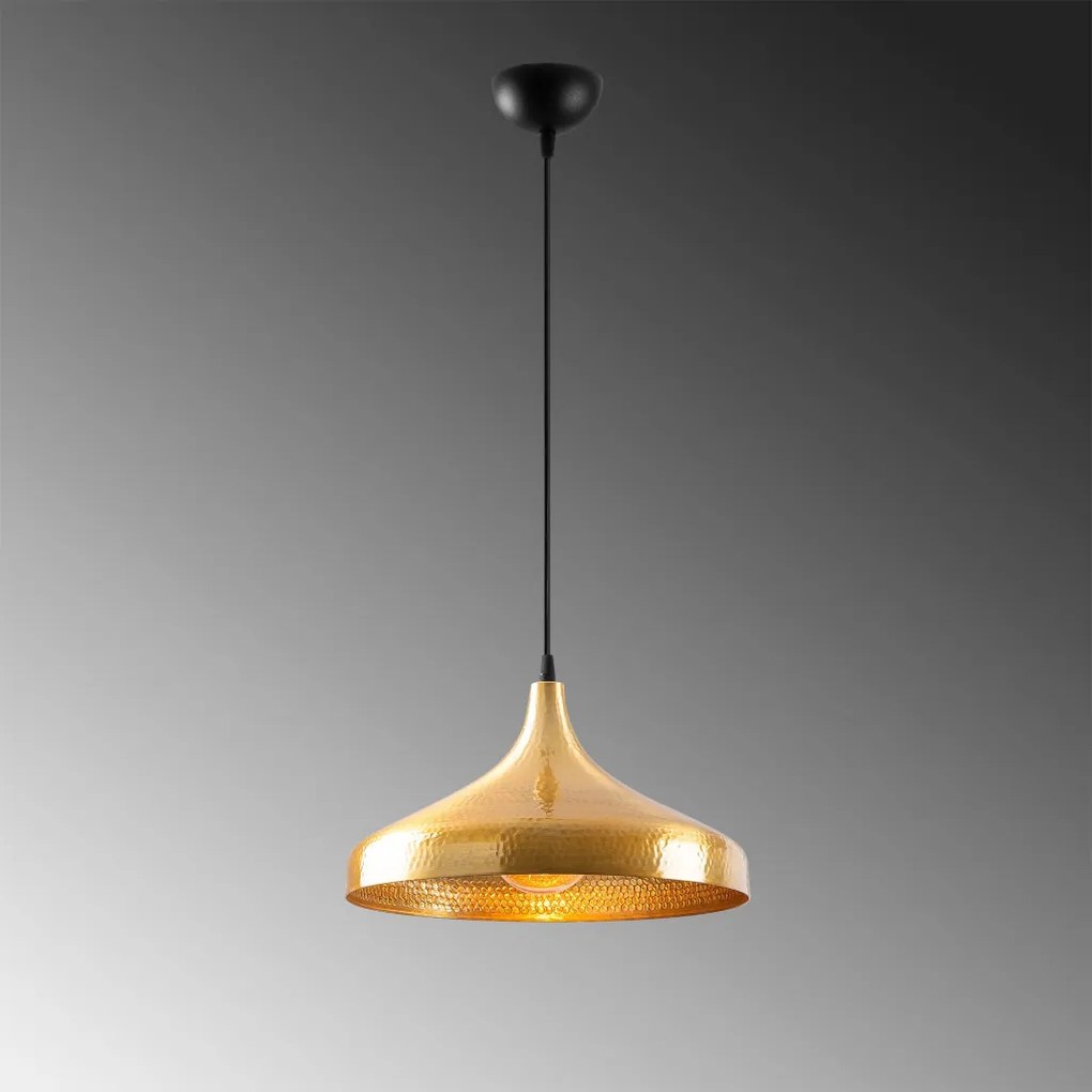 Tattoo függőlámpa, arany-fekete