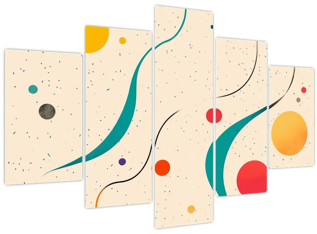 Kép - Minimalista színes illusztráció (150x105 cm)