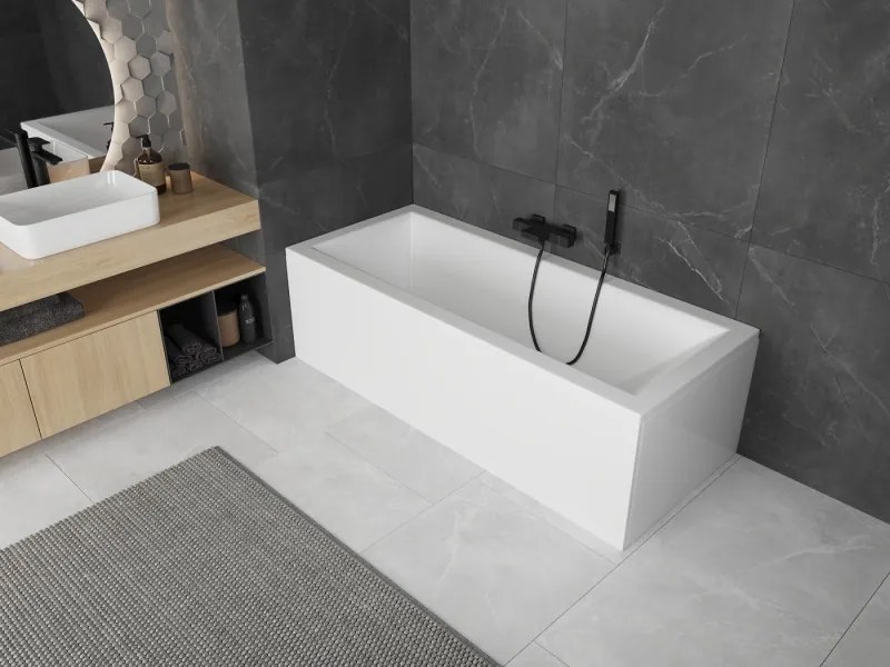 Mexen Cubik téglalap alakú kád 180 x 90 cm burkolattal, fehér - 55031809000X