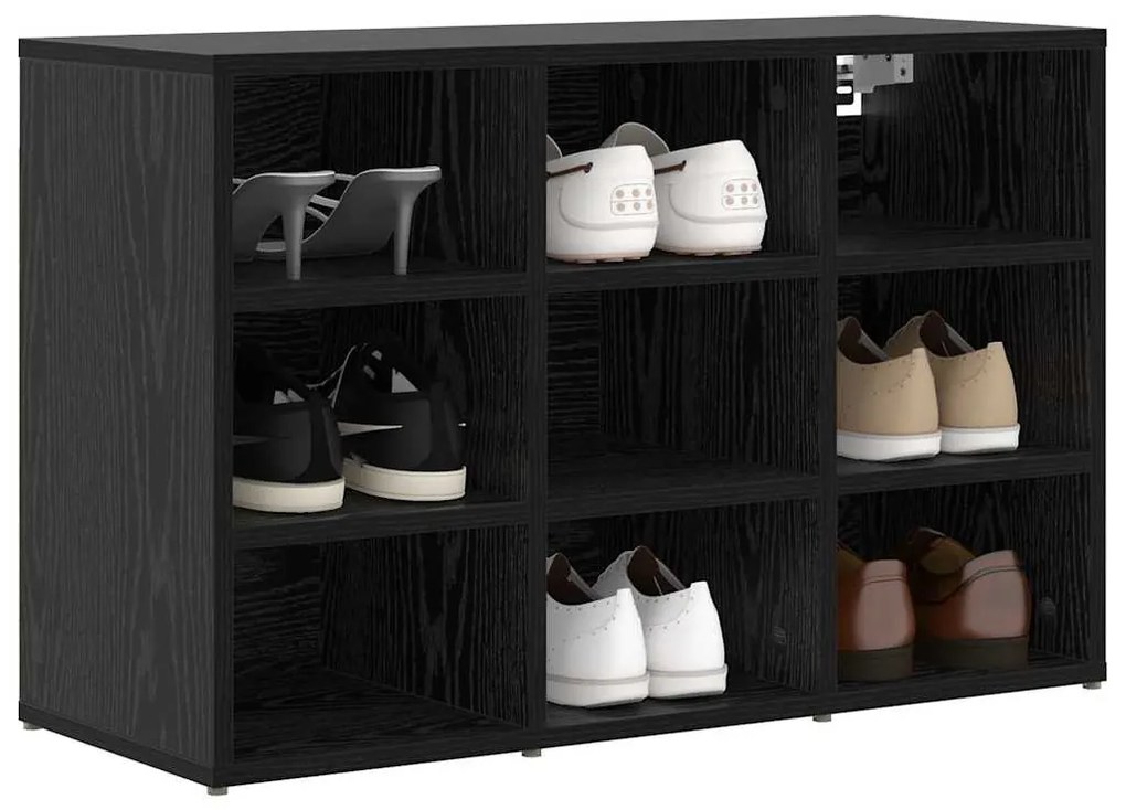 Cipősszekrény polcokkal Musta tammi 77.5 x 30 x 51 cm Faanyag