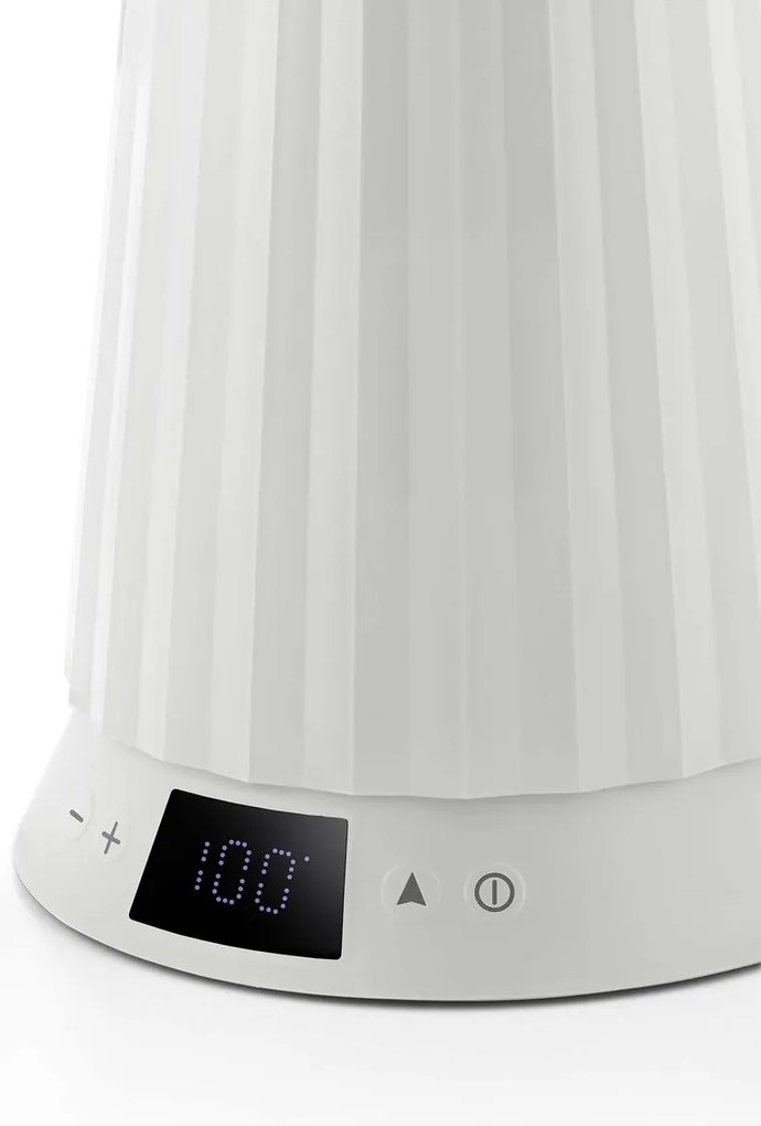 Plissé 1,7 literes elektromos vízforraló vízhőmérséklet-szabályozással, fehér - Alessi