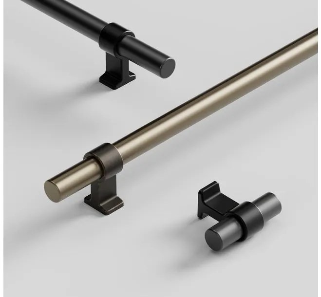 Fogantyú Furnipart BOND 320mm, fém-akumínium, antik barna - finoman csiszolt sárgaréz