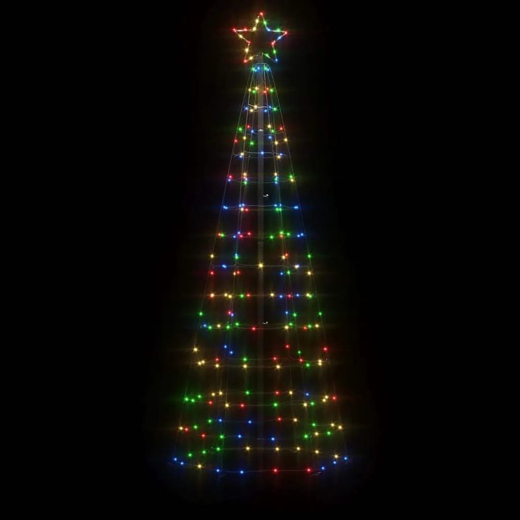 színes LED karácsonyfa tüskékkel 220 LED 180 cm