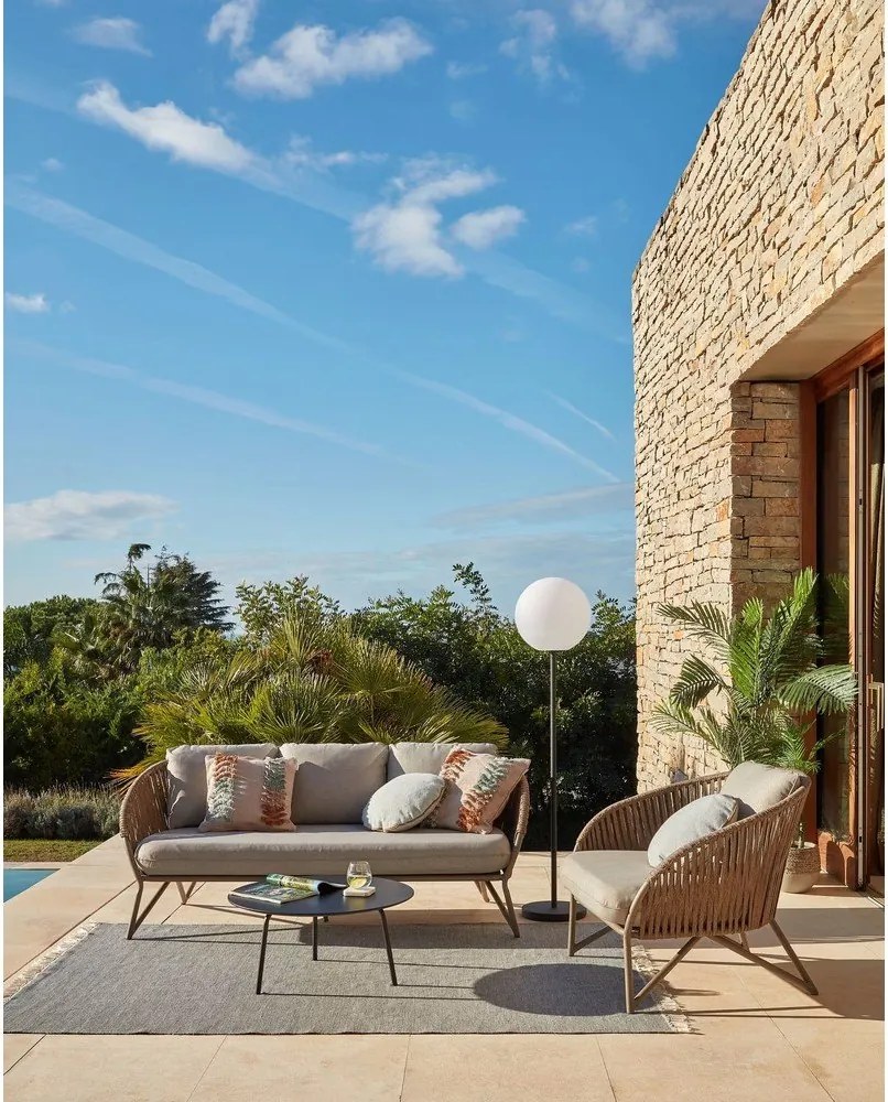 Ulrich fekete dohányzóasztal, ⌀ 70 cm - Kave Home