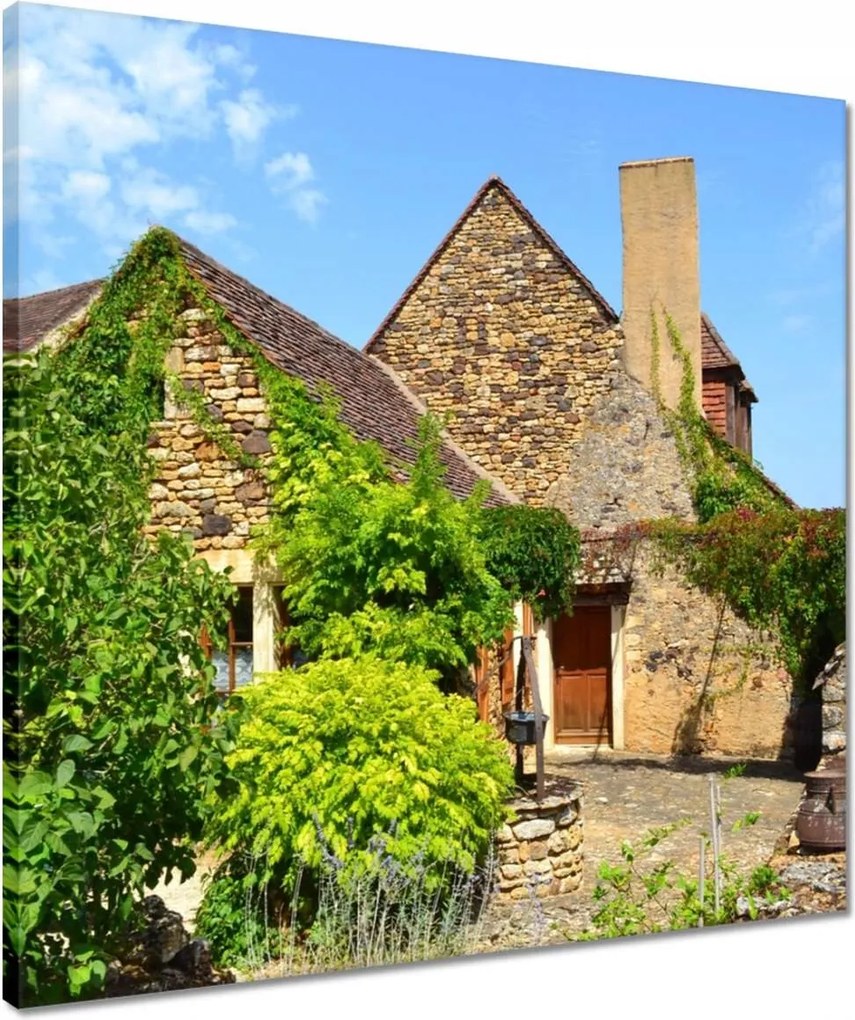 Vászonkép 50x50 Provence házikó